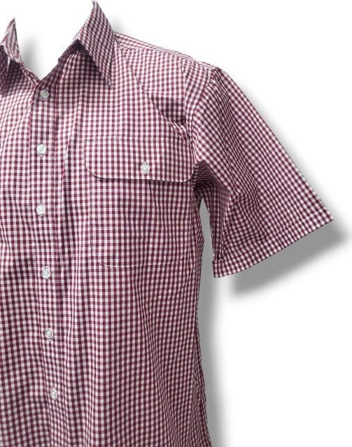 Bisley Mens Small Check Red Shirt