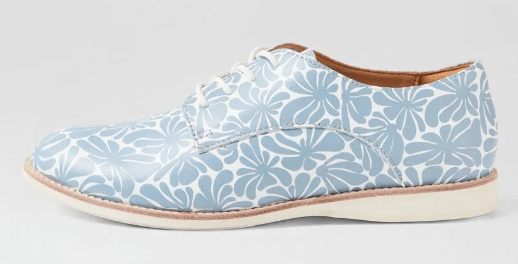 Rollie Womens Derby - Steel Blue Flower