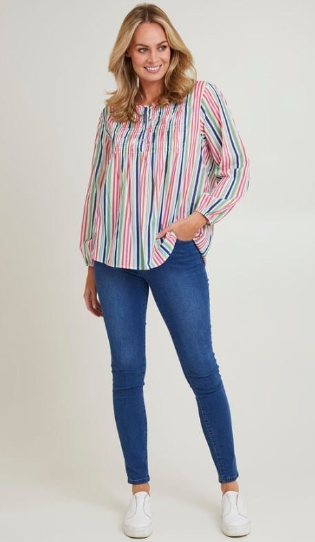 Load image into Gallery viewer, Threadz Womens Stripe Tunic
