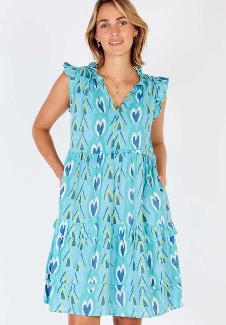 Load image into Gallery viewer, Ibisa Womens Heart Sleeveless Dress
