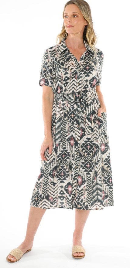 Jump Womens Tribal Print Dress