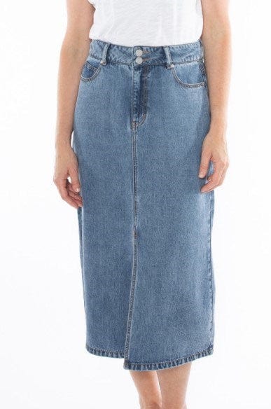 Load image into Gallery viewer, Jump Womens Soft Denim Skirt
