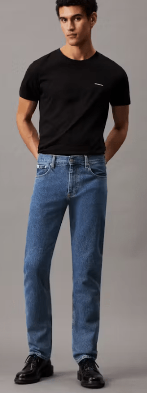 Load image into Gallery viewer, Calvin Klein Mens Authentic Straight Stone Mid Blue Jeans
