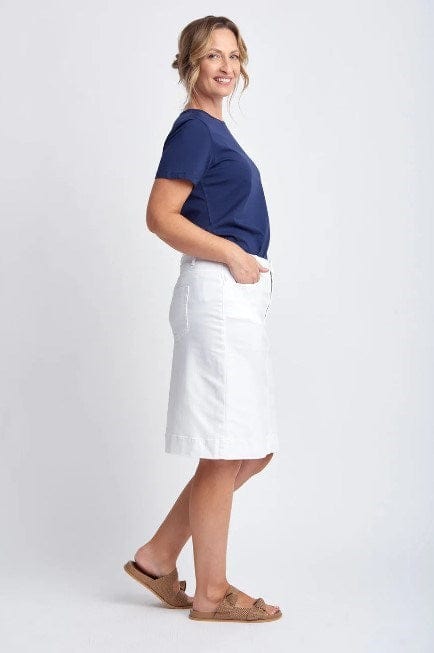 Load image into Gallery viewer, Goondiwindi Cotton Womens Denim Knee Length Skirt
