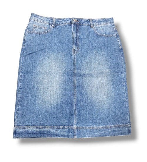 Load image into Gallery viewer, Goondiwindi Cotton Womens Denim Knee Length Skirt
