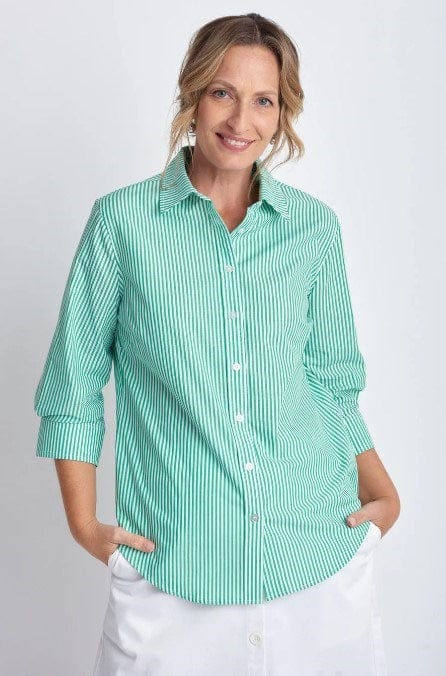 Goondiwindi Cotton Linen 3/4 Sleeve Shirt