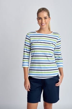 Load image into Gallery viewer, Goondiwindi Cotton Womens Multi Stripe Tee
