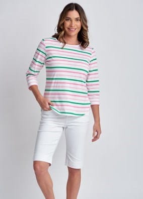 Load image into Gallery viewer, Goondiwindi Cotton Womens Multi Stripe Tee
