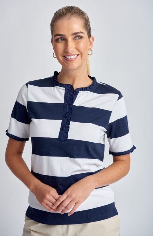 Goondiwindi Cotton Frill Detail Polo