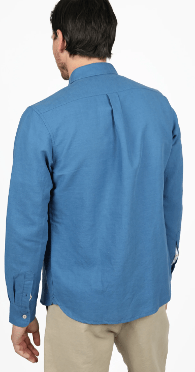 James Harper Mens French Blue Long Sleeve Shirt