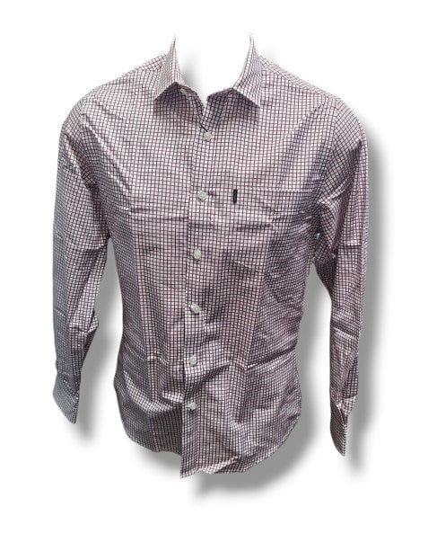 Pilbara Men Check Single Pocket Long Sleeve Shirt