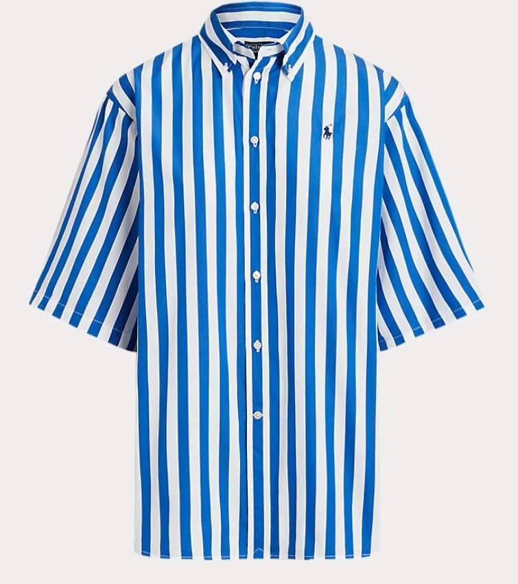 Load image into Gallery viewer, Ralph Lauren Womens Relaxed Fit Striped Cotton Shirt
