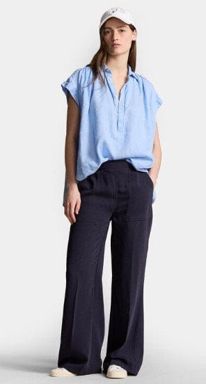 Load image into Gallery viewer, Ralph Lauren Womens Linen Popover Sleeveless Shirt
