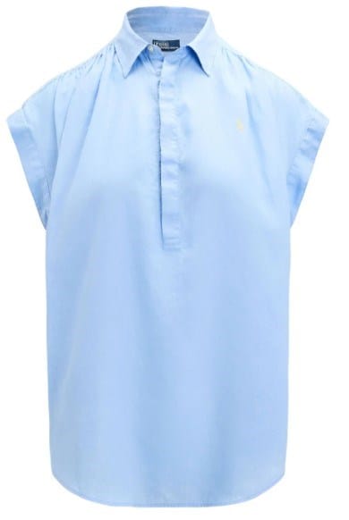 Load image into Gallery viewer, Ralph Lauren Womens Linen Popover Sleeveless Shirt
