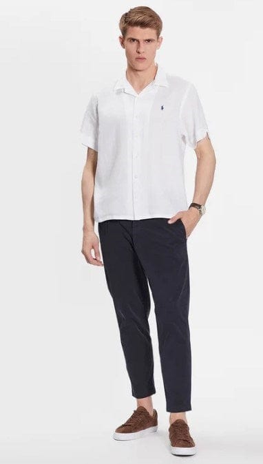 Ralph Lauren Mens Short Sleeve Linen Sport Shirt