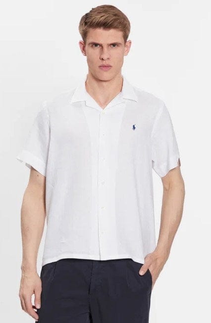 Ralph Lauren Mens Short Sleeve Linen Sport Shirt