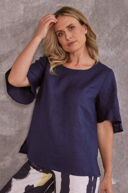 Load image into Gallery viewer, See Saw Womens Flutter Sleeve Top
