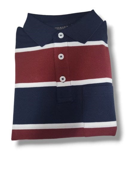 Pilbara Mens Striped Pocket Polo