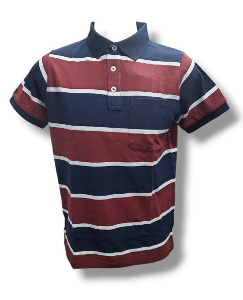 Load image into Gallery viewer, Pilbara Mens Striped Pocket Polo
