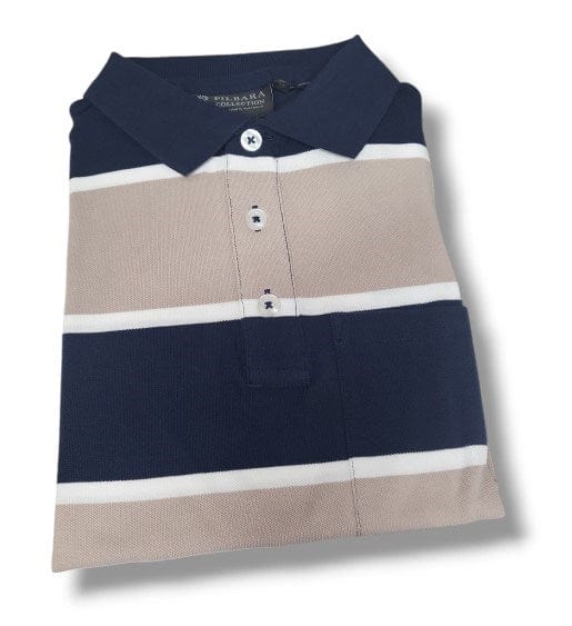 Pilbara Mens Striped Pocket Polo