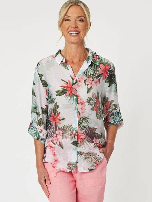 Load image into Gallery viewer, Gordon Smith Womens Paradise Print Shirt
