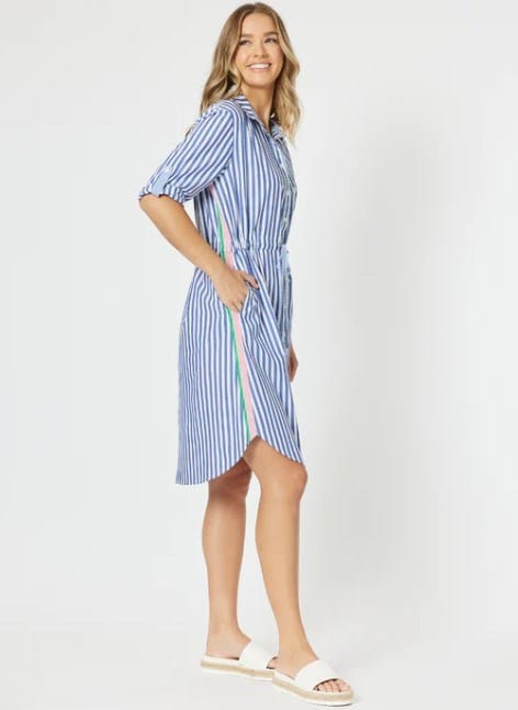 Load image into Gallery viewer, Threadz Womens Summer Stripe Dress
