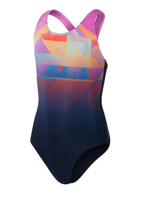 Speedo Girls Digi Placement Splashback One Piece