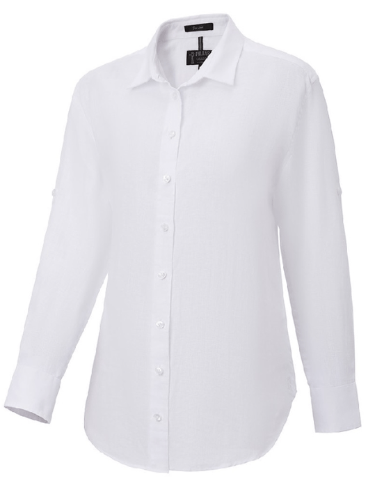 Pilbara Collection Womens Florence Classic Linen Shirt - White