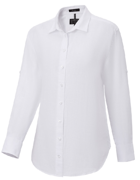 Pilbara Collection Womens Florence Classic Linen Shirt - White