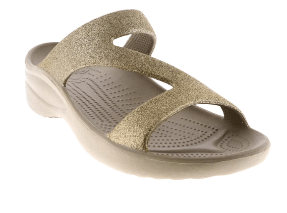 Dawgs Womens Z Sandal - Glitter Champagne Tan