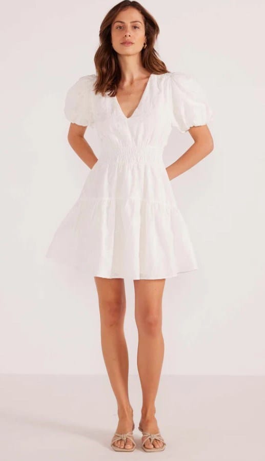 Load image into Gallery viewer, Minkpink Womens Neve Puff Sleeve Mini Dress
