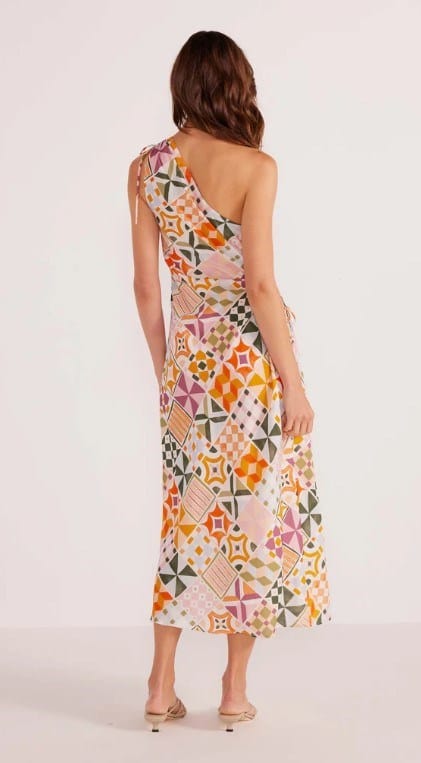 Load image into Gallery viewer, Minkpink Womens Louisa One Shoulder Midi Dress
