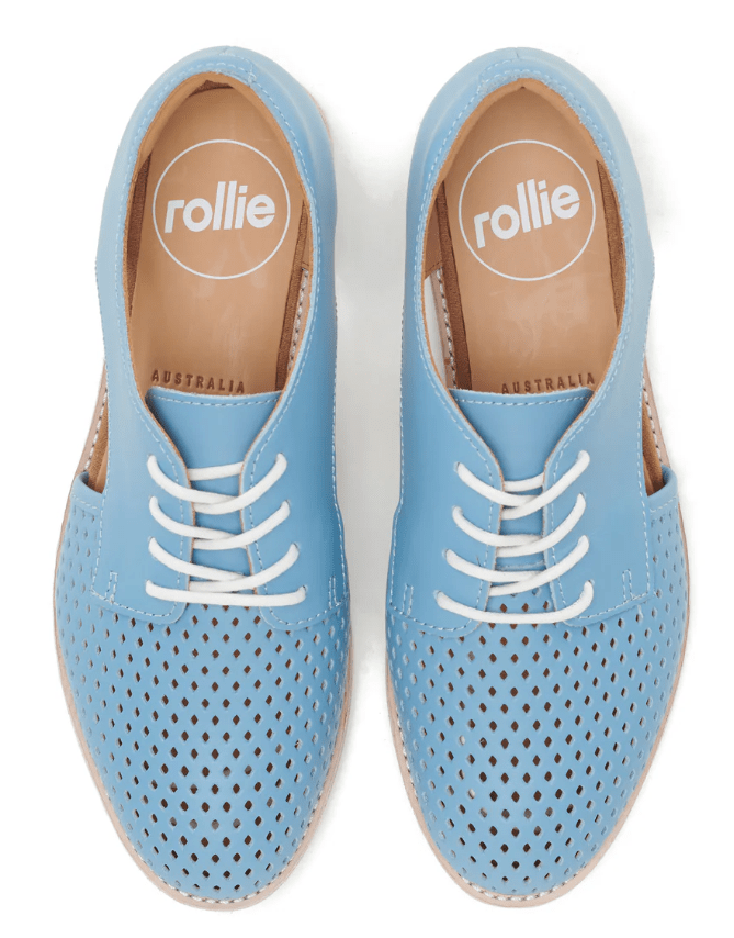 Load image into Gallery viewer, Rollie Womens Sidecut Punch Steel Blue Shoes
