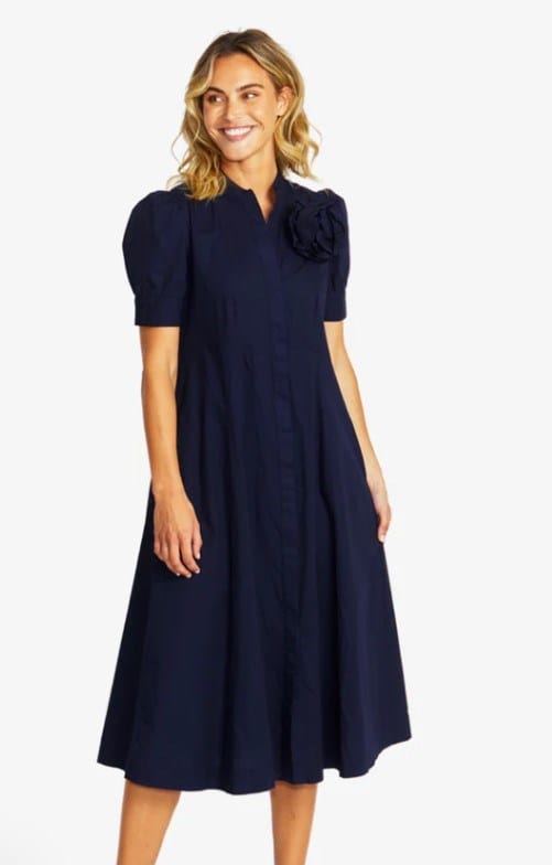 Load image into Gallery viewer, Pingpong Womens Audrey Rosette Dress
