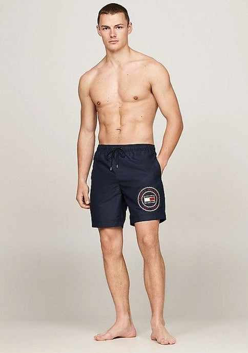 Tommy Hilfiger Mens Long Drawstring Long Length Swim Short