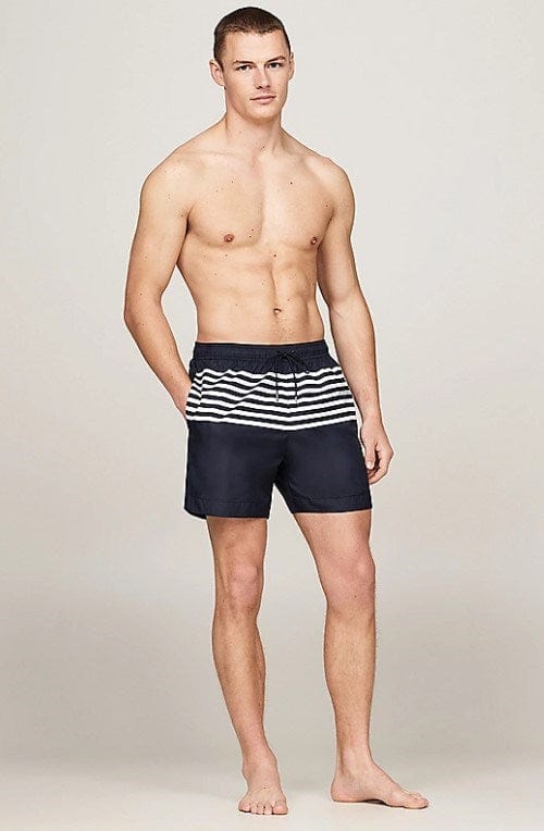 Tommy Hilfiger Mens Drawstring Mid Length Swim Shorts