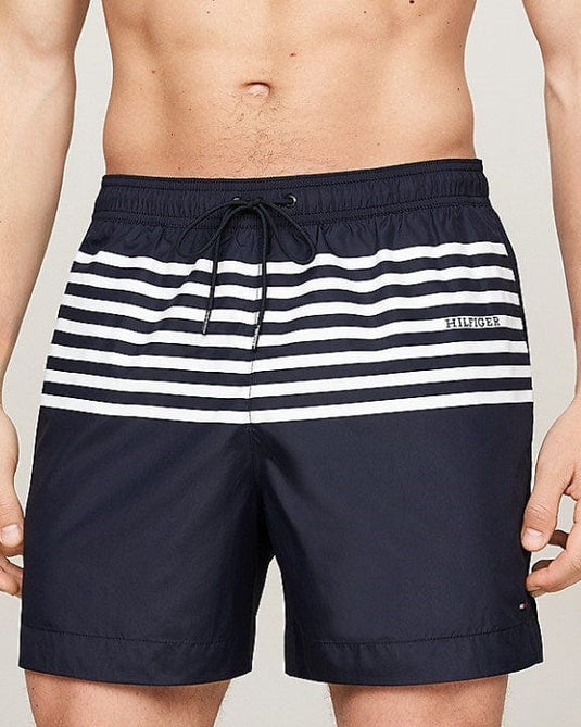 Tommy Hilfiger Mens Drawstring Mid Length Swim Shorts