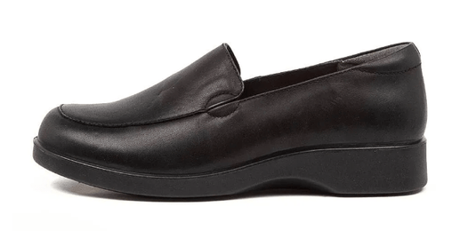 Supersoft Womens Nature2 Black Leather Shoes