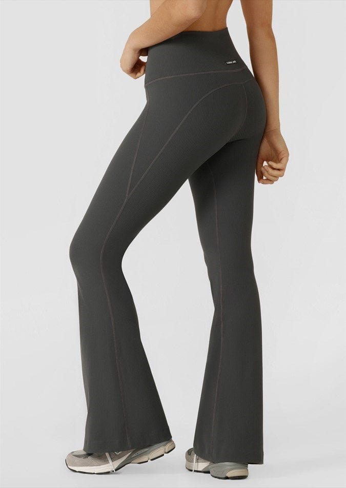 Load image into Gallery viewer, Lorna Jane Irresistible Hi Fold Rib Flared Leggings
