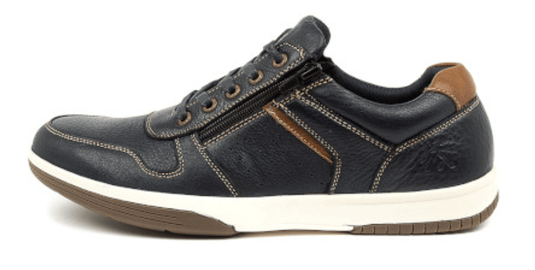 Colorado Mens Vance NavyTumble Leather Shoes