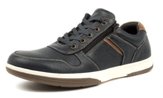 Colorado Mens Vance NavyTumble Leather Shoes