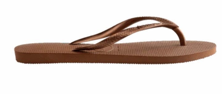 Load image into Gallery viewer, Havaianas Womens Slim Metalic Rust/Metalic Copper Female Thongs
