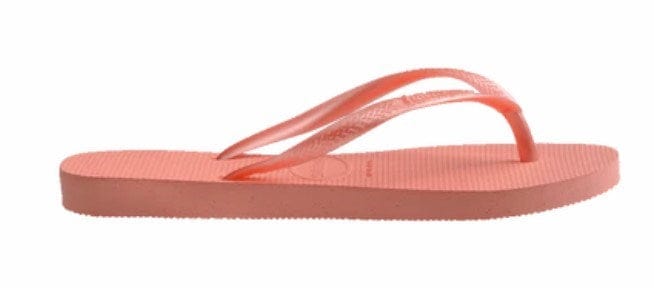 Load image into Gallery viewer, Havaianas Kids Slim Metalic Peach Rose Thongs
