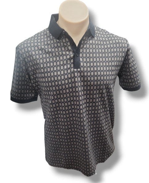 Back Bay Mens Pima Cotton Jacquard Polo