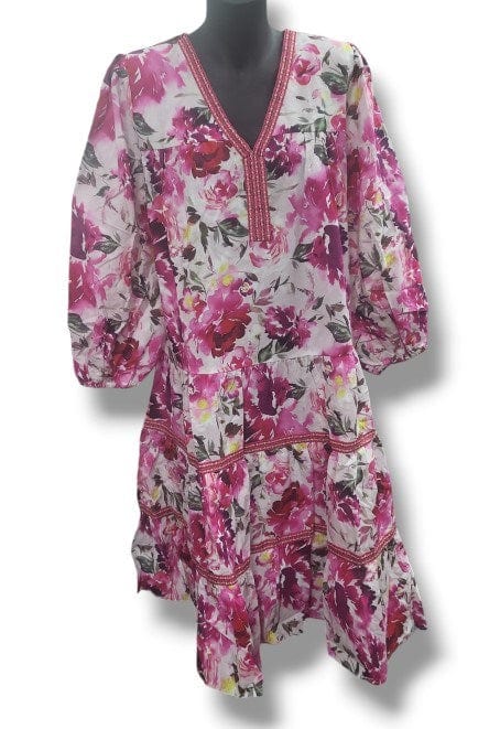 Load image into Gallery viewer, Corfu Womens Printed Ramie Dress
