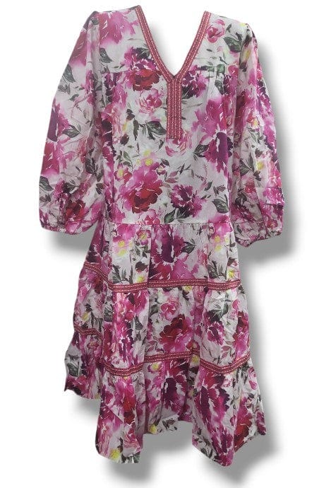 Load image into Gallery viewer, Corfu Womens Printed Ramie Dress
