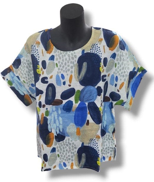 Load image into Gallery viewer, E.Talia Womens Amalfi Print Top
