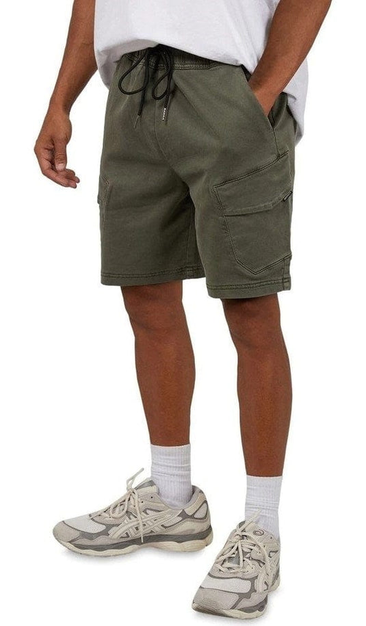 St Goliath Mens Gully Cargo Short - Khaki