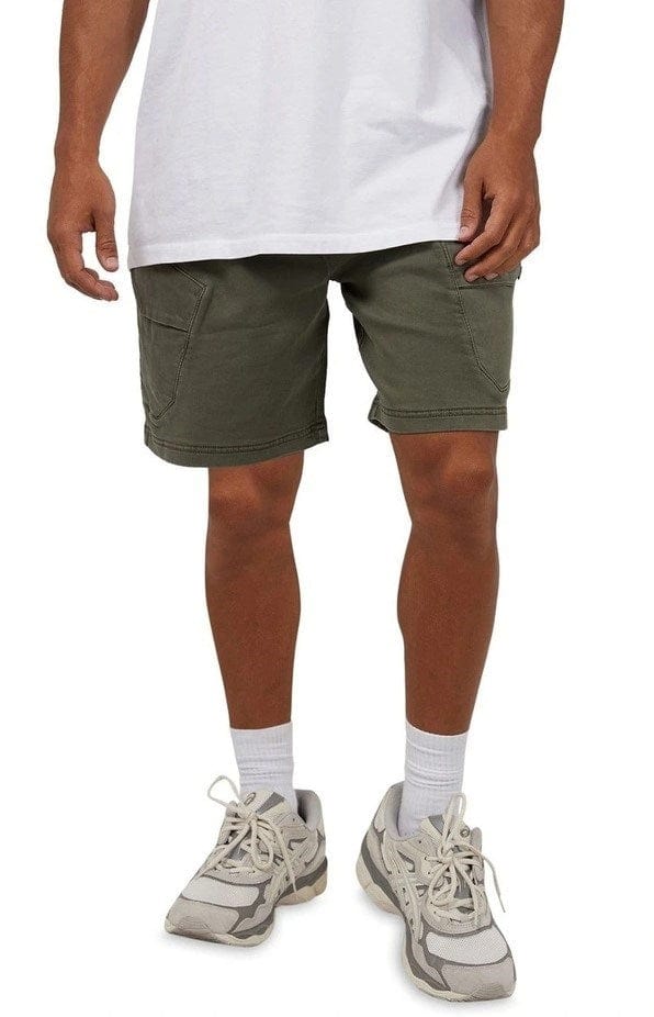 Load image into Gallery viewer, St Goliath Mens Gully Cargo Short - Khaki
