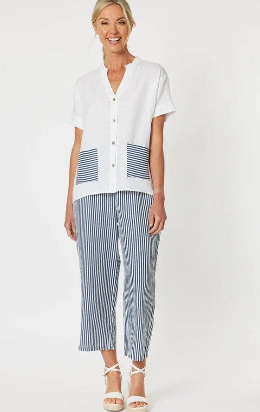 Load image into Gallery viewer, Gordon Smith Womens Stripe Beach Shirt
